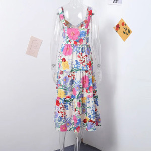 Cvjetna haljina A kroja na volane