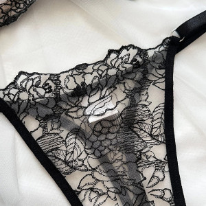 Čipkani delikatni komplet rublja grudnjak + gaćice