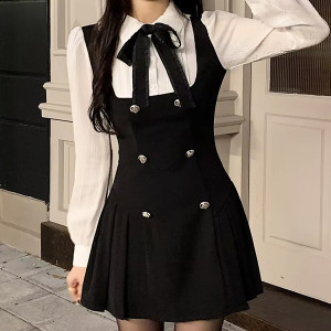 Mini haljina s košuljom s kragnom