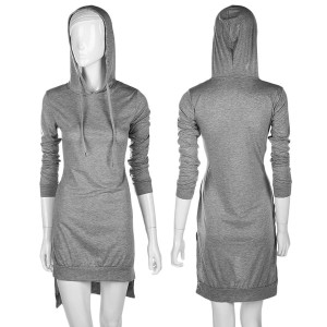 Majica tunika dugih rukava s kapuljačom