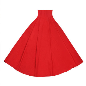 Vintage crvena midi skater suknja