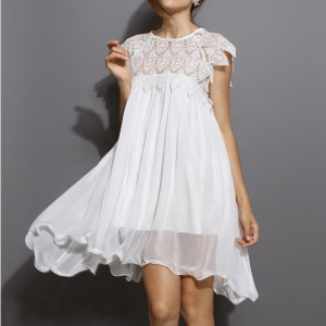 Mini kačkana haljina od šifona