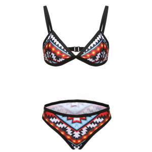 Push up kupaći kostim geometrijskog uzorka