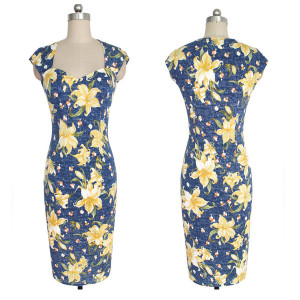 Midi pencil večernja haljina