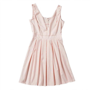 Mini party skater haljina duboki v izrez