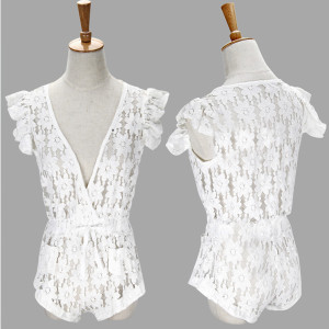 Čipkani kratki kombinezon za plažu