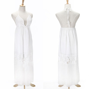 Maxi haljina dubokog V izreza i otvorenih leđa