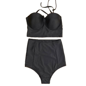 Pin up push up kupaći kostim s gaćicama visokog struka