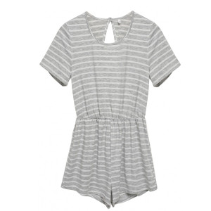 Casual prugasti kratki kombinezon kratkih rukava