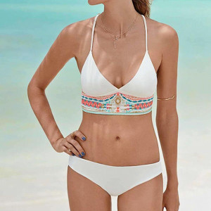 Dvodijelni etno boho push up kupaći kostim