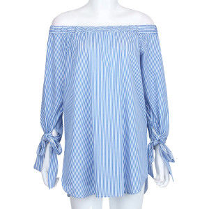 Off shoulder maxi košulja