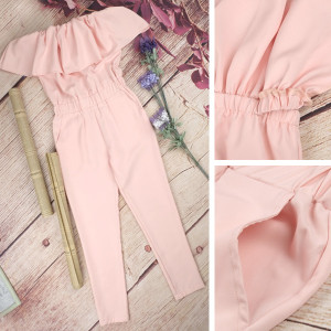 Dugi elegantni kombinezon s volanima