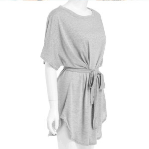 Casual oversized haljina majica na vezanje