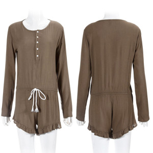 Casual kombinezon dugih rukava s gumbima