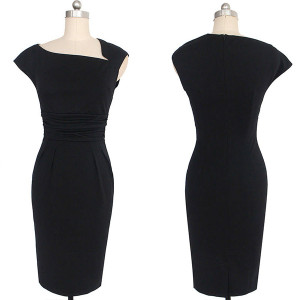 Luksuzna midi pencil asimetrična haljina