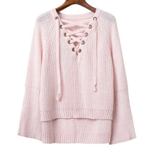 Pleteni pulover na vezanje