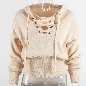 Casual pulover s vezicama