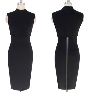 Celebrity pencil dolčevita pamučna luksuzna haljina