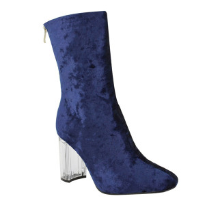 Hit baršunaste gležnjače s transparentnom petom