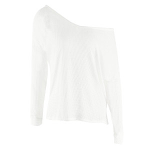 Casual pleteni lagani pulover otvorenih ramena