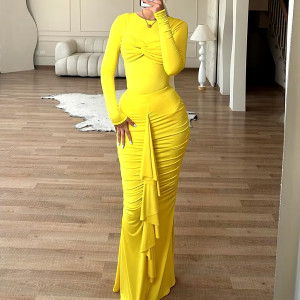 Duga Diana haljina s naborima 7 boja