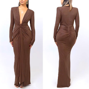 Luksuzna glitter haljina dubokog izreza 4 boje