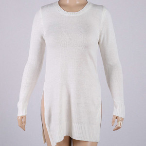 Pulover tunika s bočnim izrezima