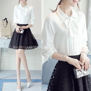 Elegantna košulja s mašnom