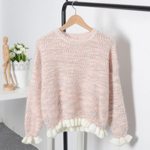 Pulover s pletenim volanima