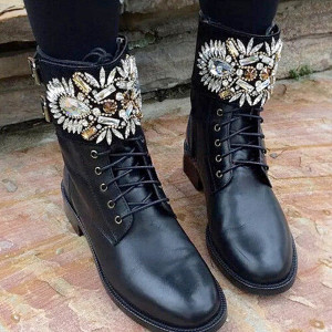 Military gležnjače s kristalima