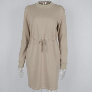 Mini casual zimska dolčevita haljina