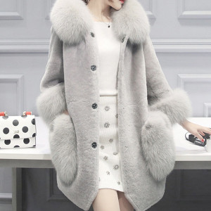 Luksuzna zimska vunena bunda