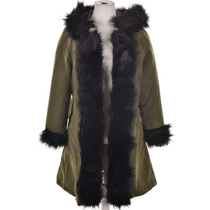 Zimska military jakna s kapuljačom