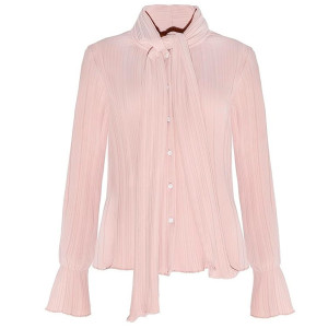 Elegantna bluza s mašnom zvono rukavi