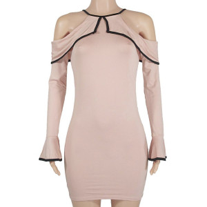 Chic mini haljina sa zvono rukavima