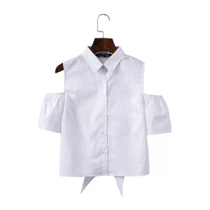 Košulja s kragnom otvorenih ramena i leđa