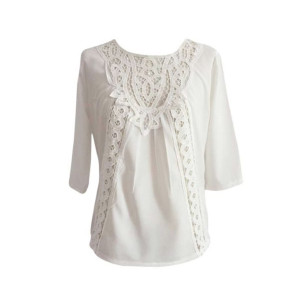 Bluza 3/4 rukava s čipkanim uzorkom