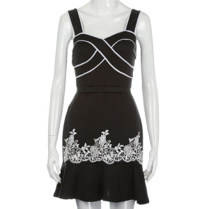 Mini večernja party haljina s čipkom