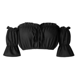 Boho crop top bluza otvorenih ramena