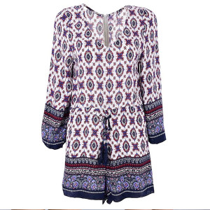 Boho vintage kombinezon dugih rukava s resicama