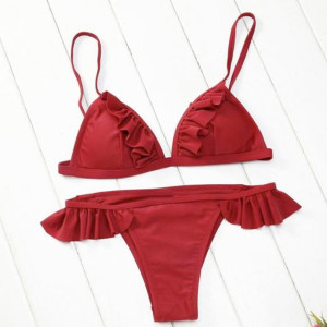 Push up kupaći kostim s volanima