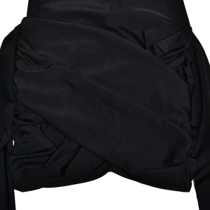 Mini nabrana Diana haljina sa šlepom 2 boje