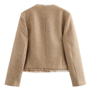 Kratki blazer sa zlatnom dugmadi 3 boje