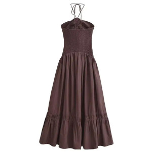 Duga haljina od popelina s ukrasom