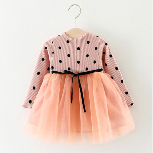 Točkasta haljina od tila za bebe i djevojčice