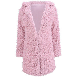 Čupavi midi kaput bunda