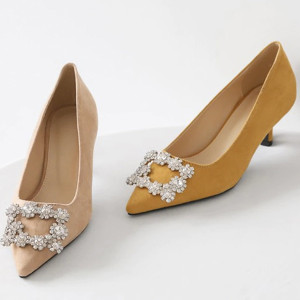 Cipele stabilna peta s ukrasom 6, 8, 10 cm peta