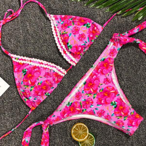 Trokutić kupaći kostim s umetcima