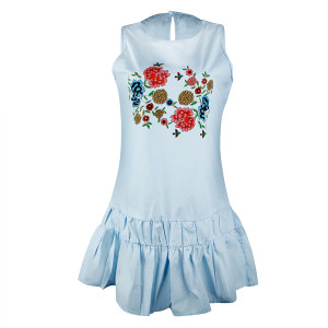 Mini cvjetna haljina s volanima