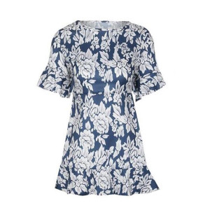 Mini cvjetna haljina otvorenih leđa